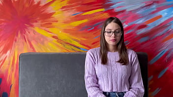 Latina College Student with Glasses Fucks Professor to Pass Her