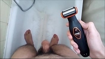 Shaving My Big Thick Sexy Hot Hairy Cock & Balls
