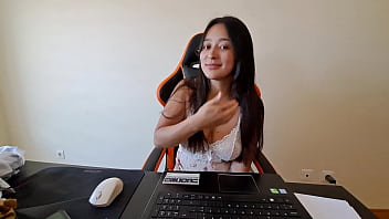 Cuckold husband watches wife fucking his friend in a video