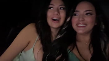 Thick Latinas tip their uber driver with dripping wet pussy