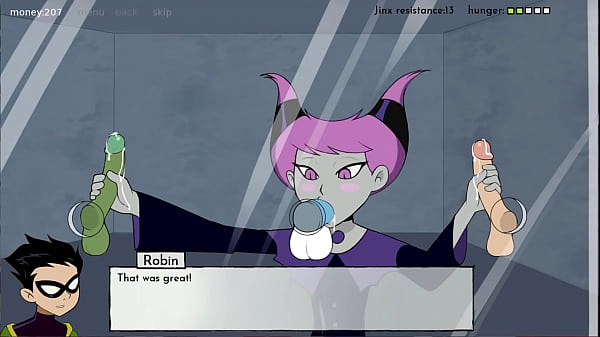 18titans Episode 18 - Jinx gives a blowjob to all