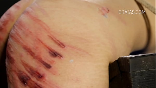 B. caning and whipping action