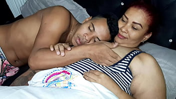 I suck my stepmother's tits