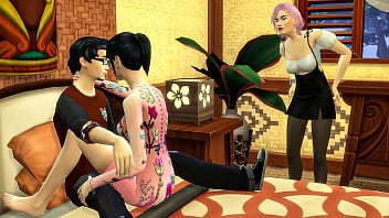 Japanese wife shares her husband with her best friend for