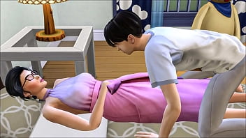 Asian step Brother Sneaks Into His Bed After Masturbating In