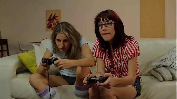 Hot Gamers Kara Price and Sasha Sweet Take A Break
