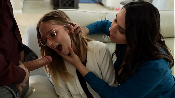 Hot Foster Daughter Offering Her Body to Her New Family