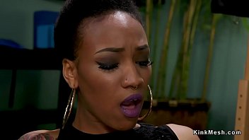 Ebony squirter anal fucked lezdom