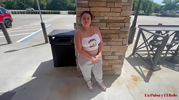 Gorgeous thick Colombian picked up at gas station Gets pounded