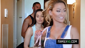 Slutty stepmom Isabelle Deltore fucks with her stepson and his