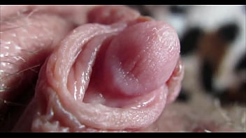 Big clit orgasm closeup