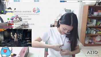 Twitch streamer japanese flashing perfect shape boobs in an exciting