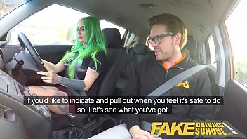 Fake Driving School Wild fuck ride for tattooed busty big