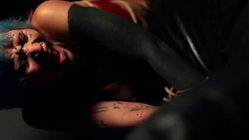 POV - Latina GOTH tattoed babe dominated and Creampied by