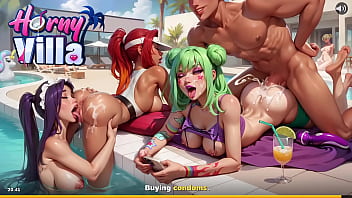 Horny Villa (Game test & girl commentary)