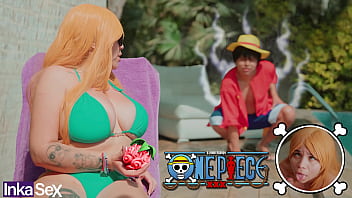 Cosplay - SUPER BUSTY Nami is fucked by Captain Luffy