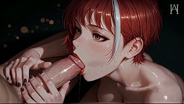 ATKINS ANIME HEAVEN - Her Mouth Stretched Wide Around His