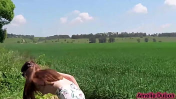 Cute Girl Public Blowjob Big Dick Stranger Outside - Cum