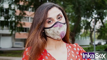 Colombian tourist lady asks for help to take pictures and