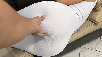 My Beautiful Stepmother Resting on the Living Room Furniture with