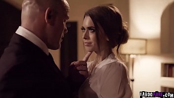 Submissive petite secretary Jill Kassidy laying on the floor with