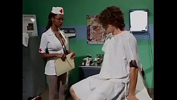 Hot MILF nurse gives sex treatment to a randy patient
