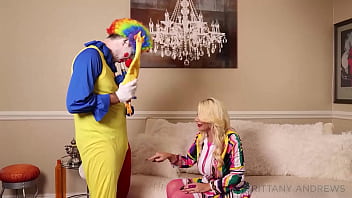 Blonde Brittany Andrews Sucks And Rides Clown Marcus London's Cock!