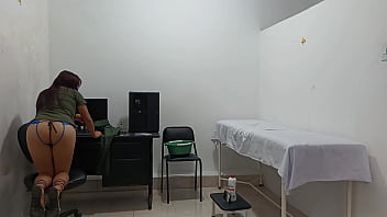 Blind and lame patient hears the moans of a horny