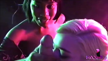 POV BJ! Hot Babes Jenna Foxx and Sky Blue Suck