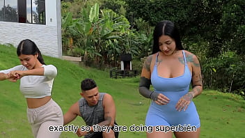 Workout routine ends in hot sex with a tattooed Latina