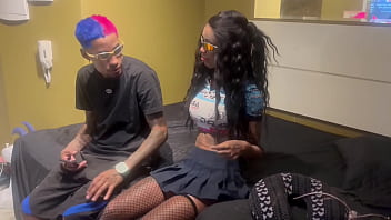 ROOM SERVICE! Slutty Latina maid Jolla fucks hotel guest and