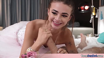 Nikki the porm night virgin having a real romantic fuck