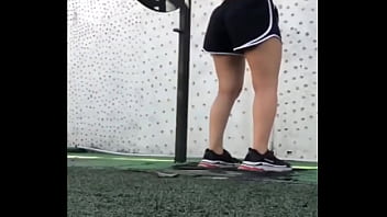 Young man from the GYM runs out of a Valentine's