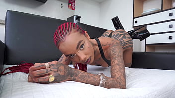 Lara Rouge, beautiful black goth Brazilian model & singer first