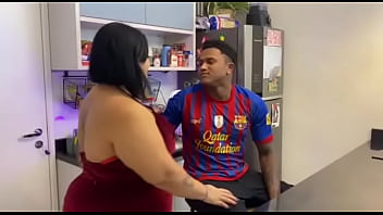 THE FAT GIRL PUT ON A COSTUME TO SATISFY ME