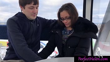 Hot Girl Public Blowjob Dick Stranger and Cum Swallow at