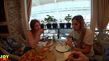 Remote Vibrators Inside Two Hot Girls - SFW Public Fun