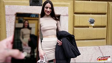 GERMAN SCOUT - Eye Rolling Orgasm for slim french Girl