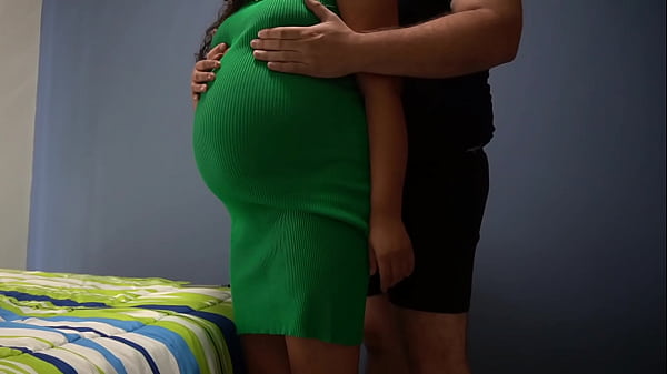 This pregnant Mexican is looking for a stepfather to fuck