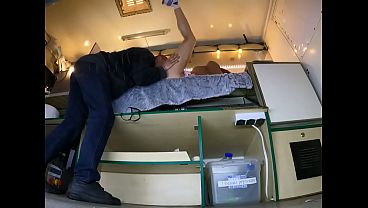 My sexy hostess did a very good job by cleaning