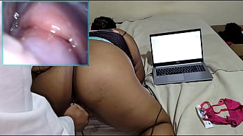Let's play doctor? Gynecologist uses camera inside patient's pussy and