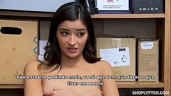 Emily Wills Roubando shopping &eacute; punida pelo guarda