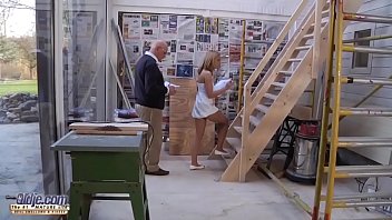 Nasty Young Girlfriend Pussy fucked by grandpa romantic Old Young