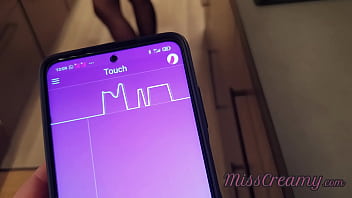 Public Flash - Female orgasm with remote toy at the