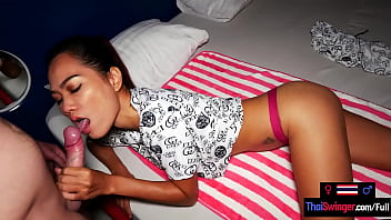 Amateur Thai teen big cock sucking and fucking on camera