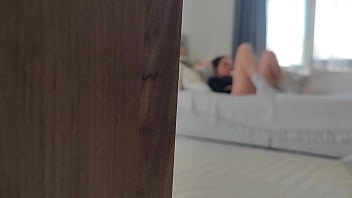 Stepsister was jerking off, and I helped her cum and