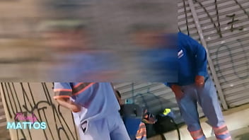 A blonde and a brunette in a naked Uber in