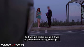 Petite French redhead hard fast fuck after public pick up