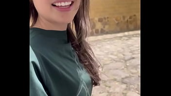 Two lesbians touch each other to orgasm on the corner