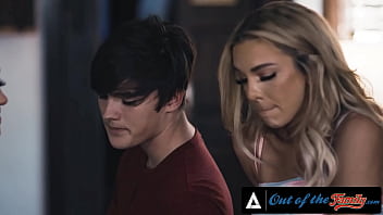 OUT OF THE FAMILY - Horny MILF Has Threesome With